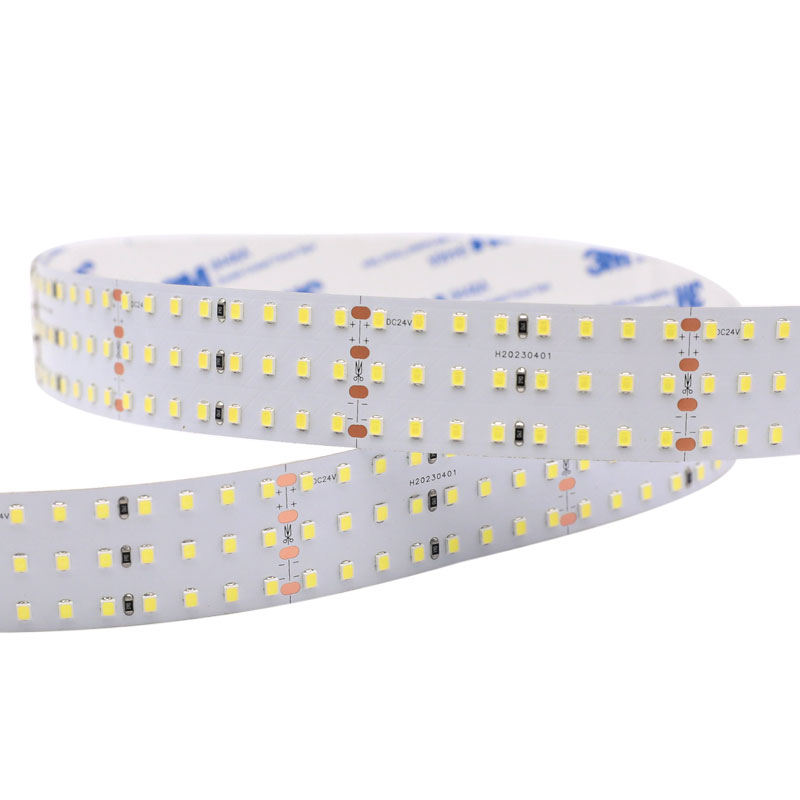 DC24V Triple-Row & Five-Row High Lumen LED Strip Light White 3.28-32.8ft For Commercial Lighting